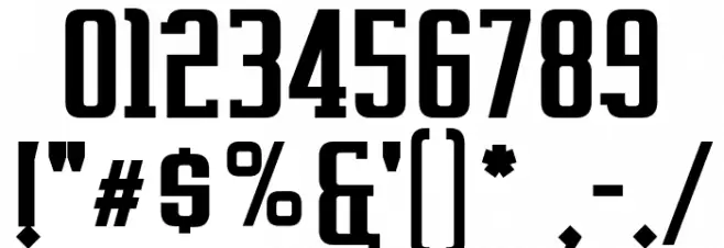 Vahika-Bold Font OTHER CHARS