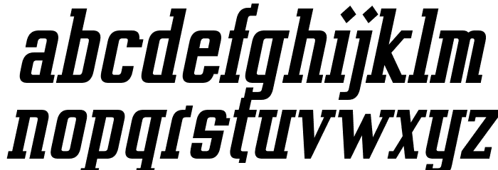 Vahika-BoldItalic Font LOWERCASE