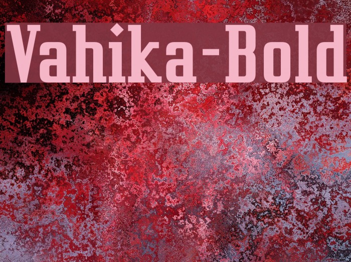 Vahika-Bold Font examples