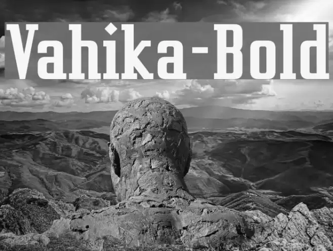 Vahika-Bold Font examples