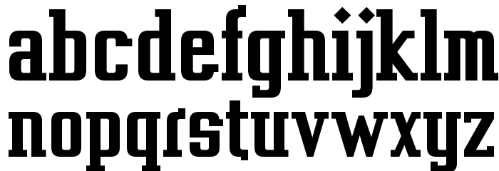 Vahika-Bold Font LOWERCASE