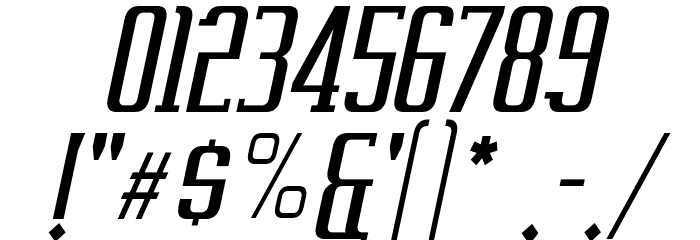 Vahika-Italic Font OTHER CHARS
