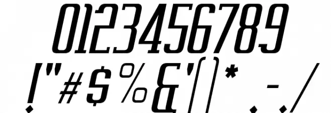 Vahika-Italic Font OTHER CHARS