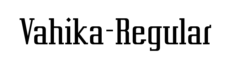 Vahika-Regular  免费字体下载