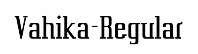 Vahika-Regular  تنزيل الخطوط
