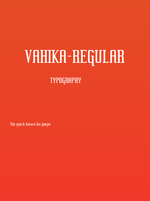 Vahika-Regular Poster