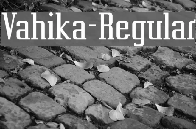 Vahika-Regular Font examples