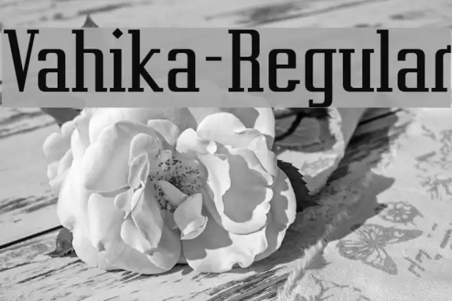 Vahika-Regular Font examples