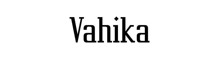 Vahika  font caratteri gratis