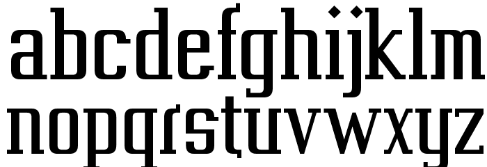 Vahika Font LOWERCASE