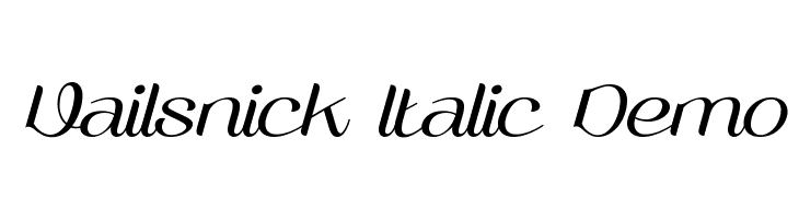 Vailsnick Italic Demo  नि: शुल्क फ़ॉन्ट्स डाउनलोड