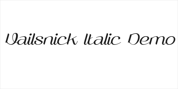 Vailsnick Italic Demo Logo