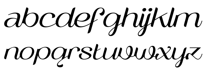 Vailsnick Italic Demo Font LOWERCASE