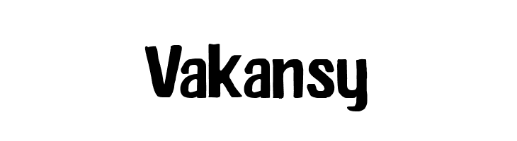 Vakansy  font caratteri gratis