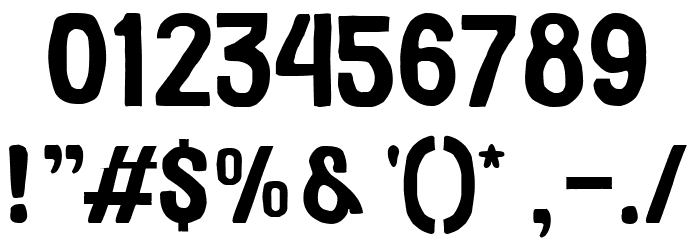 Vakansy Font OTHER CHARS