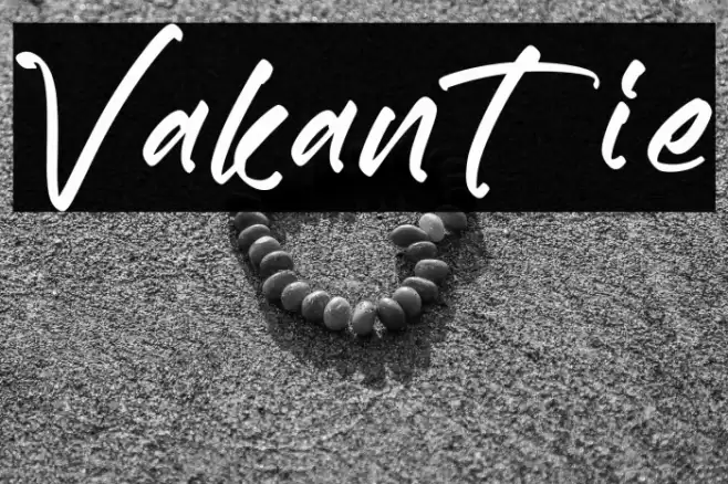 Vakantie Шрифта examples