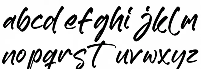 Vakantie Font LOWERCASE