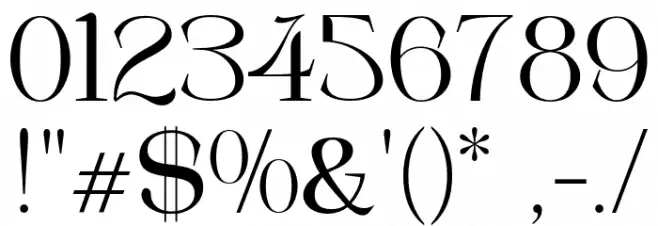 VakoMave Font OTHER CHARS