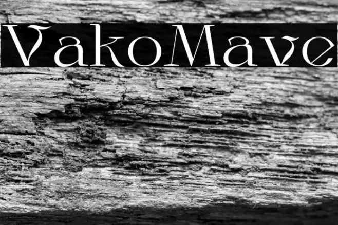 VakoMave Font examples