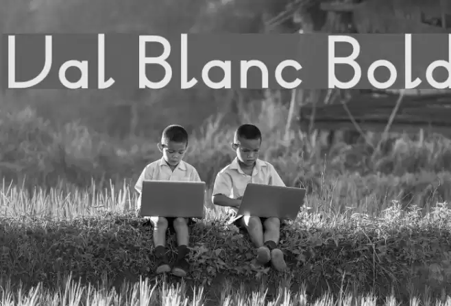 Val Blanc Bold Font examples