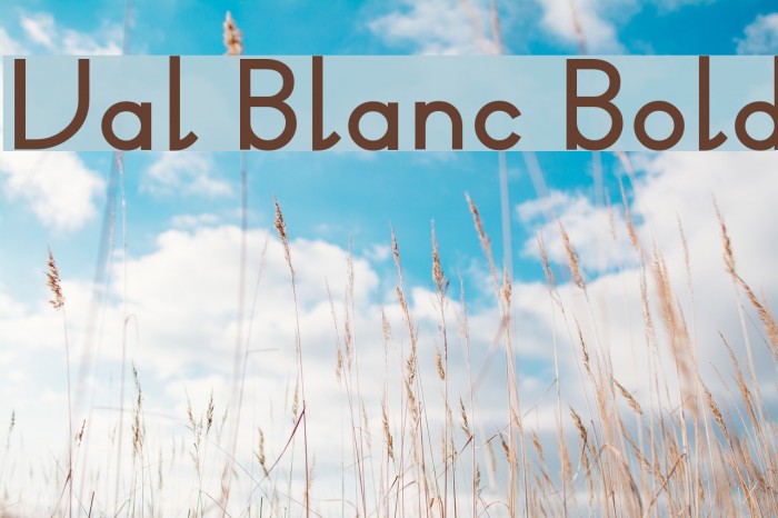 Val Blanc Bold Example 2
