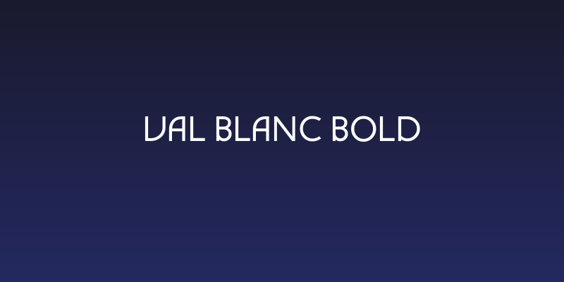Val Blanc Bold Social Header