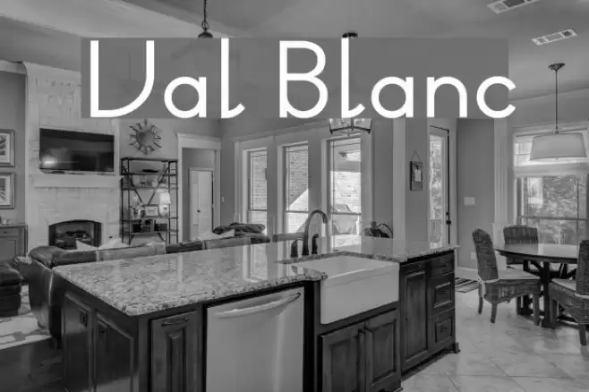 Val Blanc Font examples