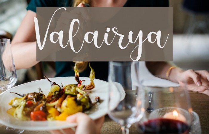 Valairya- Font examples