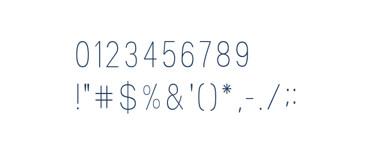 Valak Condensed Light Other Characters