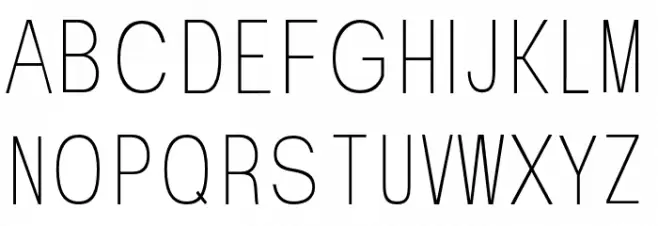 Valak Condensed Light Шрифта ВЕРХНИЙ