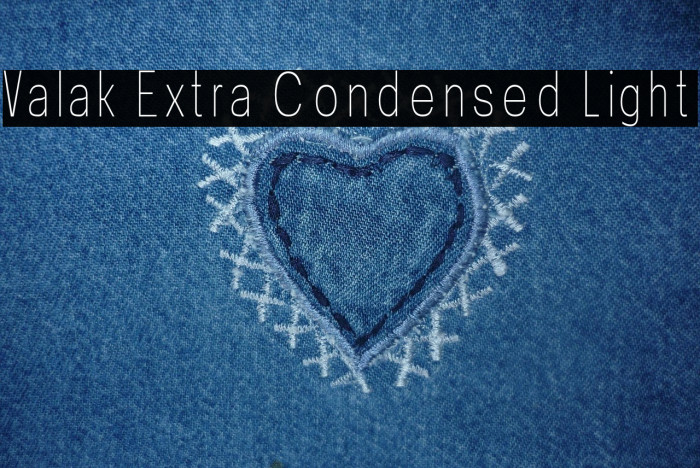Valak Extra Condensed Light Example 2