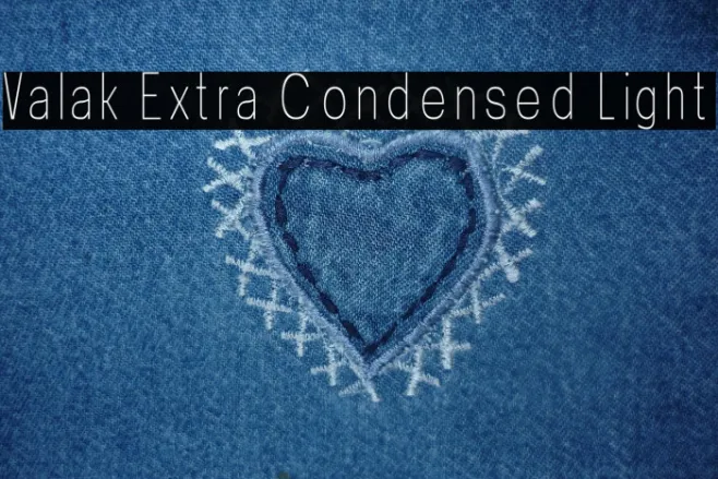 Valak Extra Condensed Light Example 2