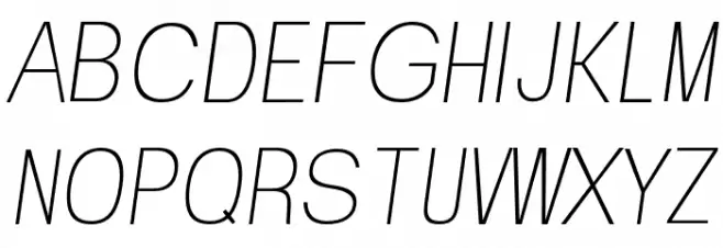 Valak Light Italic Schriftart Groß