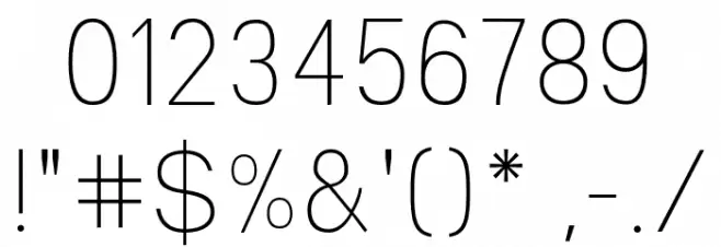 Valak Light Font OTHER CHARS