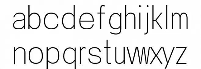 Valak Light 字体 小写