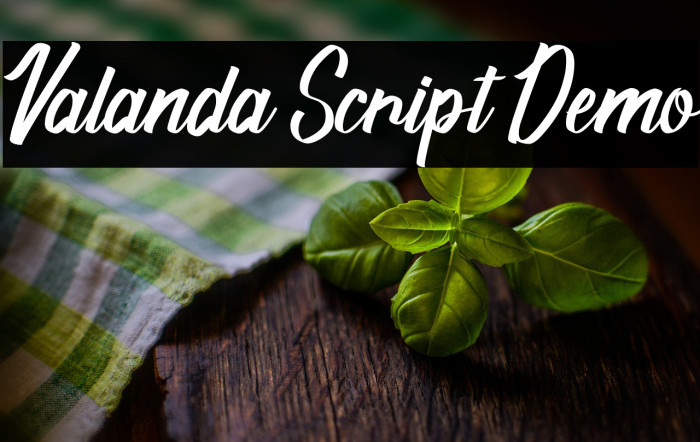 Valanda Script [Demo] Example 1