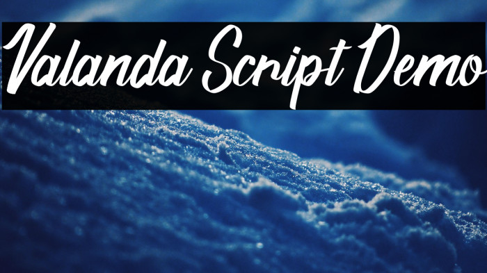 Valanda Script [Demo] Example 3