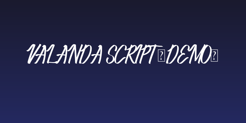 Valanda Script [Demo] Social Header