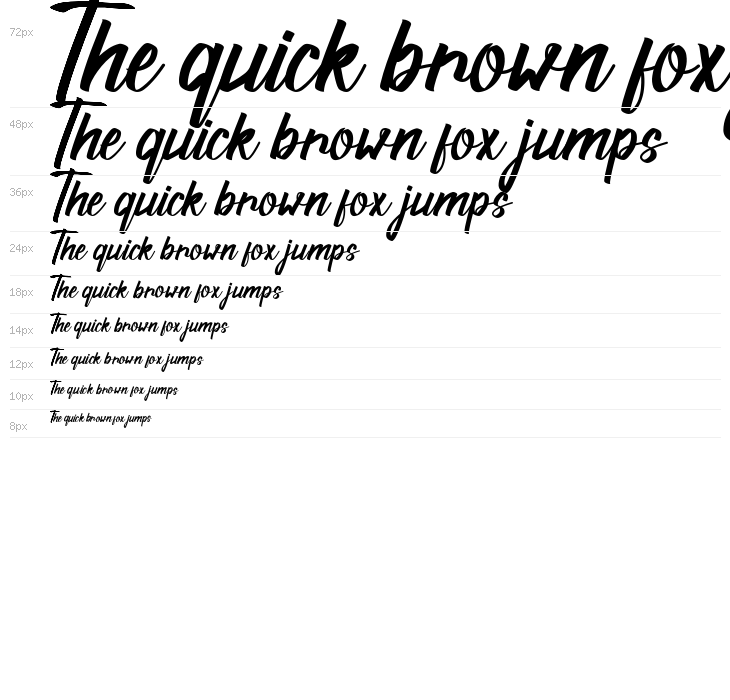 Valanda Script [Demo] Waterfall