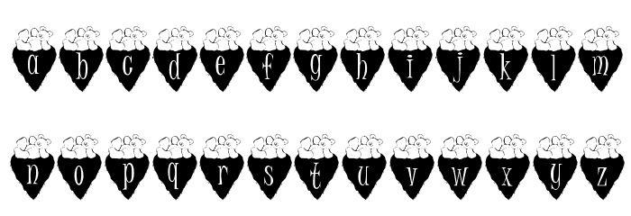 Valbears_kg Font LOWERCASE