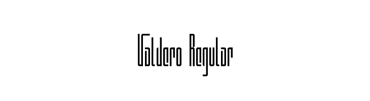 Valdero Regular Font
