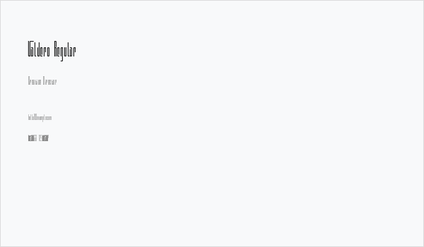 Valdero Regular Business Card