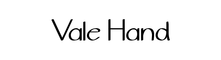 Vale Hand Font