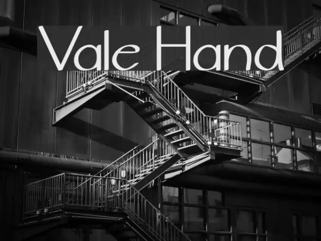 Vale Hand Font examples