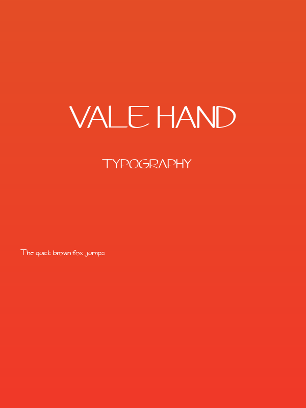 Vale Hand Poster