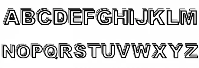 Vale Shadow Шрифта ВЕРХНИЙ