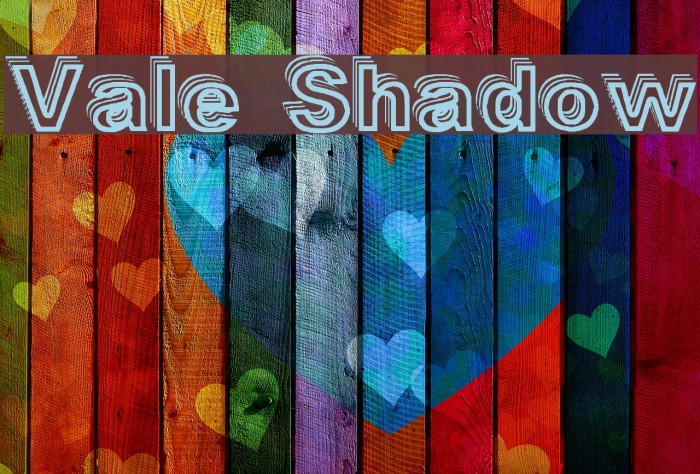 Vale Shadow Font examples