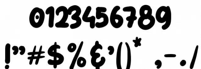 Valeerie Morrie Font OTHER CHARS