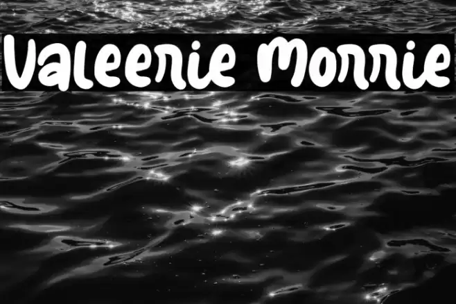 Valeerie Morrie Font examples