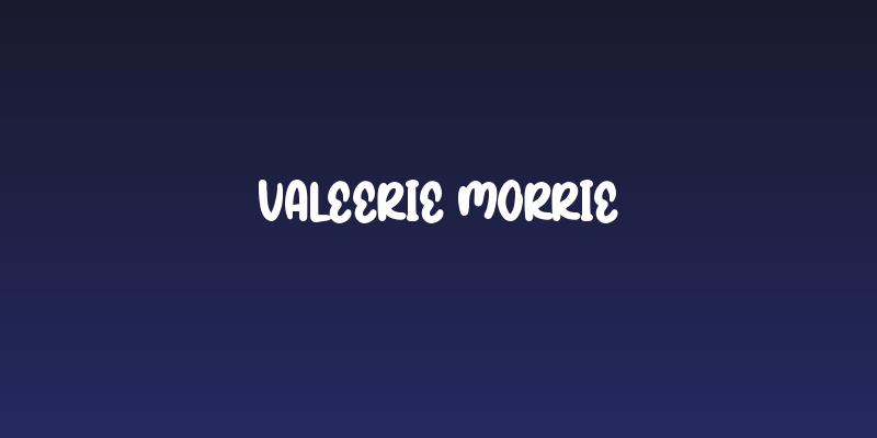Valeerie Morrie Social Header